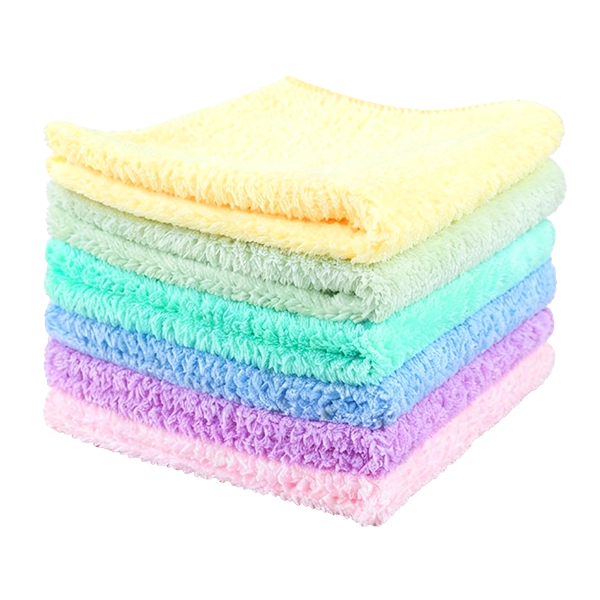 ALLROAD 산호 양털 천 6팩 30x30cm, 극세사 주방 행주